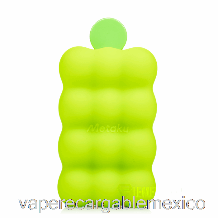 Vape Recargable Metaku Spongie 7500 Desechable Hielo Manzana Verde